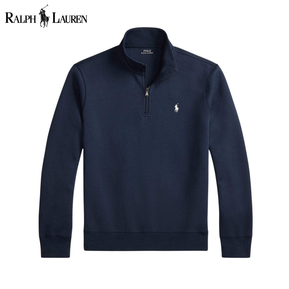 RL Double-Knit Mockneck Pullover