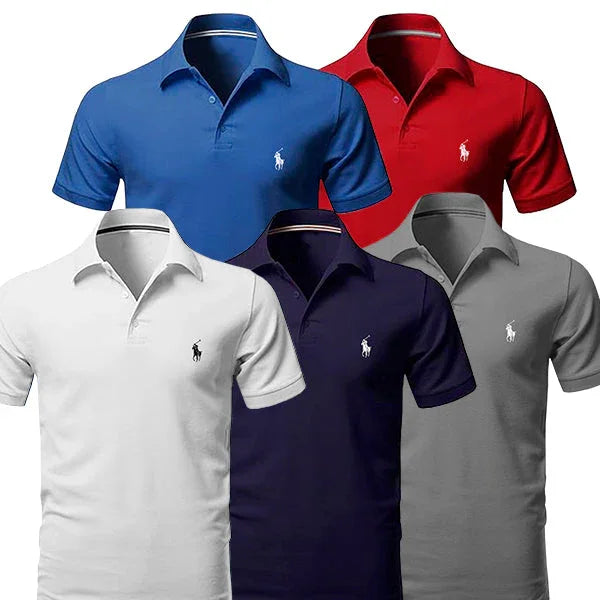 [BUY 3 GET 5] Kit 5 Polo R&L Essential - Pure